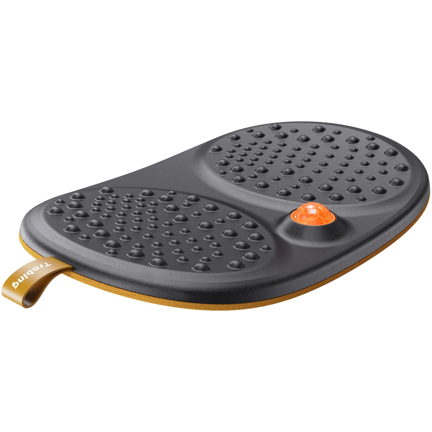 Trobing Standing Desk Mat Balance Board with Rollerball, Wooden Wobble Anti Fatigue Mat Balance Board for Standing Desk, Home Office Non-Slip Comfort Floor Mat to Relieve Foot, Knee, and Back Pain