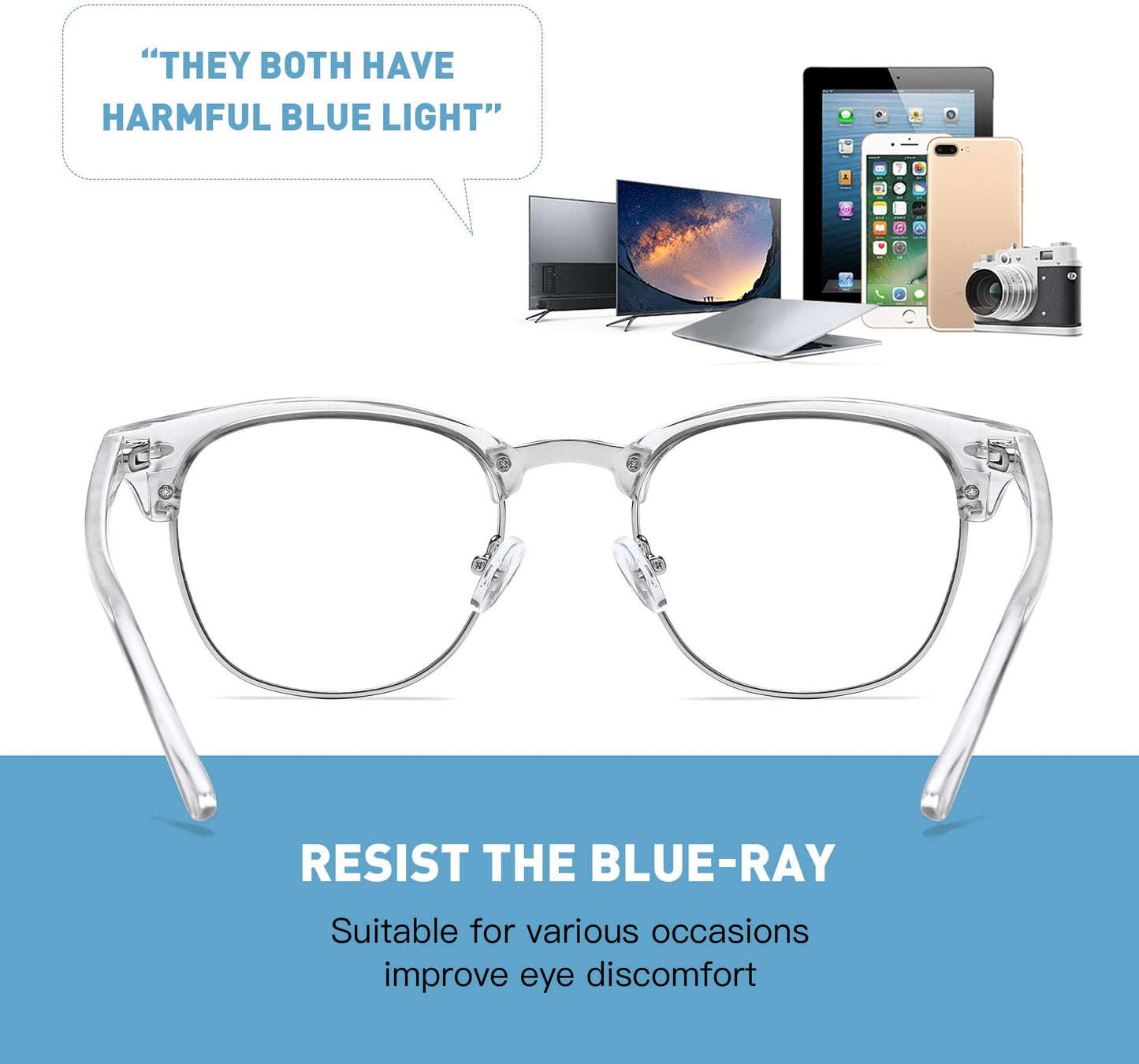 AOMASTE Blue Light Glasses for Woman/Men Computer Bluelight Glasses Womens/Mens