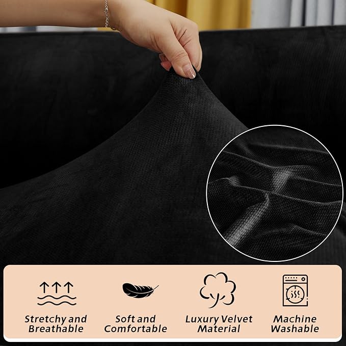 Arfntevss Sectional Couch Covers Slipcovers L Shape Couch Cushion Covers Fitted