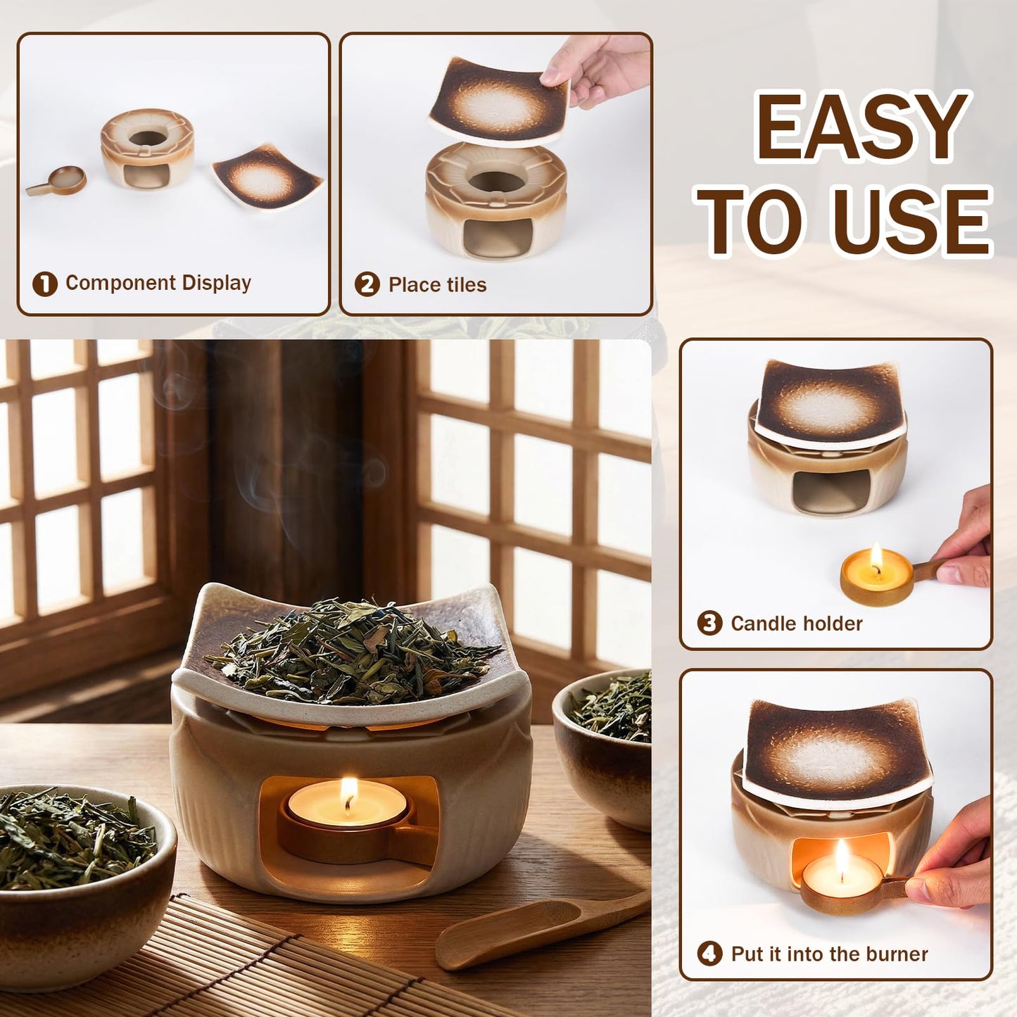 YSZYPETHE Handmade Ceramic Aromatherapy Diffuser
