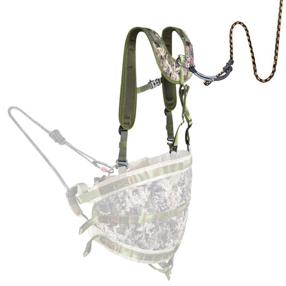 NatureBlend Tree Stand Safety Rope Hunting Platform, 12"x12" Die-Cast Aluminum Saddle Hunting Platform, Silent Adjustable Tree Saddle Platform