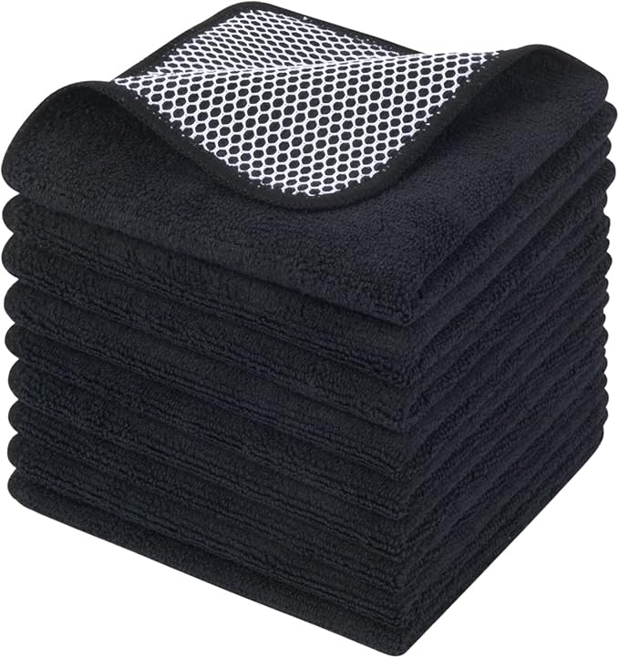 KinHwa Kitchen Washcloths for Dishes Absorbent Microfiber Dish Cloths Quick Dry