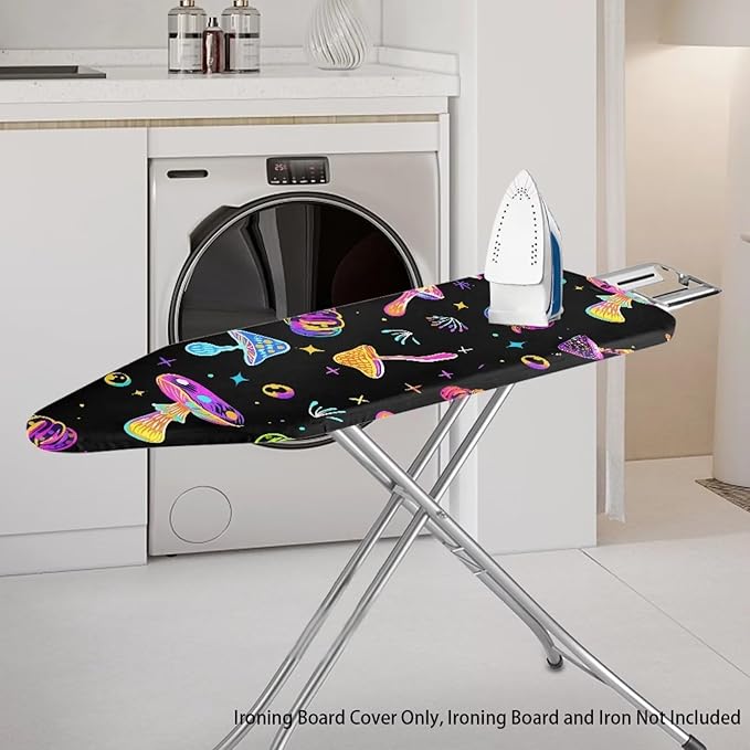 Colorful Mushroom Pumpkin Iron Board Cover, Ironing Board Protector