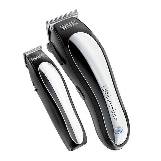 Wahl USA Clipper Rechargeable Lithium Ion Cordless Haircutting Clipper & Battery Trimming Combo Kit – Electric Clipper for Grooming Heads, Beards, & All Body Grooming – Model 79600-2101P