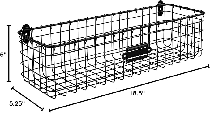 Spectrum Wall Mounted Wire Basket