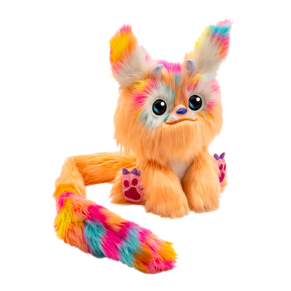 Furlings - Cleo | Loving Interactive Plush Jackalope More Than 80 Realistic Reactions | Soft Animal Girls' Surprise Toys & Gifts for Birthdays and Christmas Ages 3+, Orange
