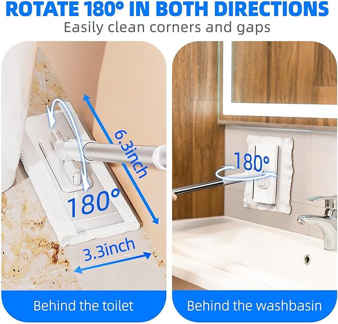 Snap Grip Mini Mop, Zero-Touch Gap Dust Cleaner