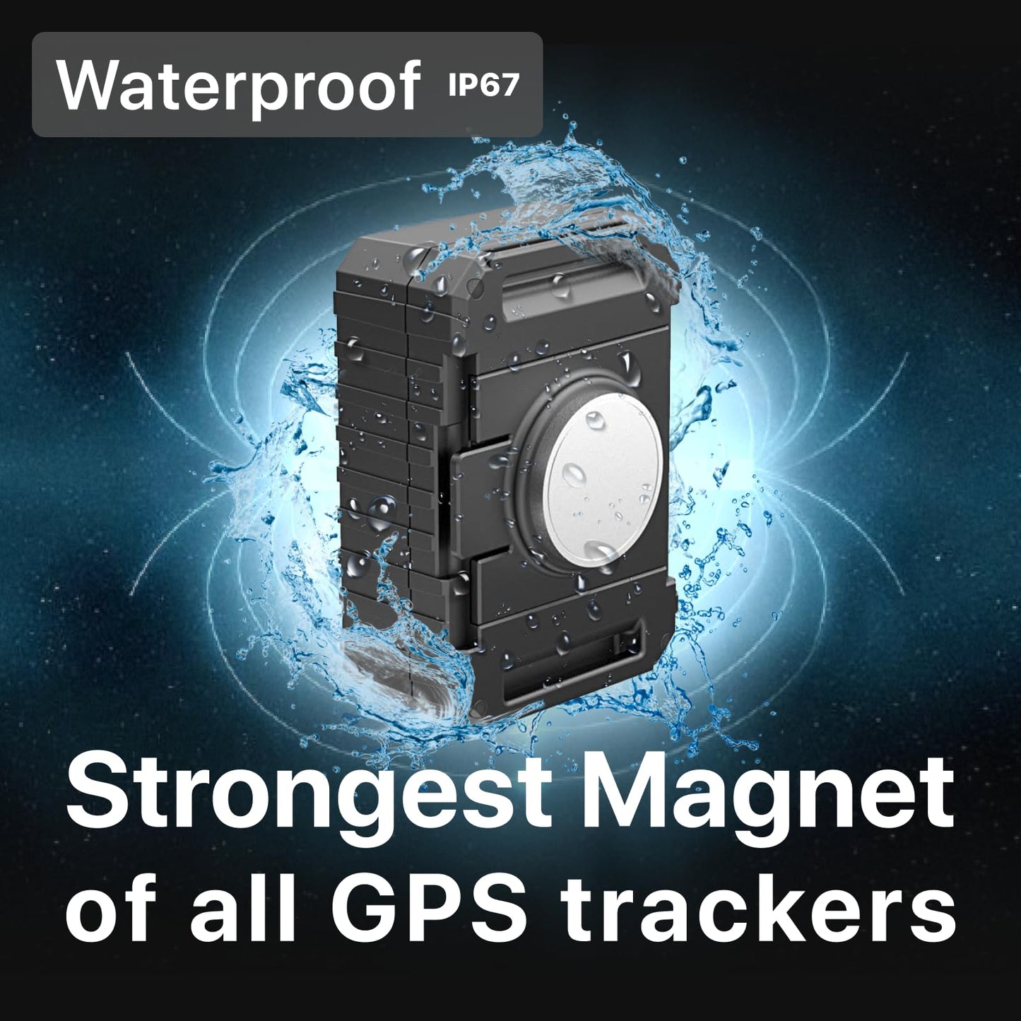 TRACKIPRO Industrial Asset Tracker - Ultra Long Battery Life (Up to 12 Months) - Strong Magnet - Waterproof - Realtime Alerts with Multiple GeoFence Setups - Speed Monitoring - International Coverage