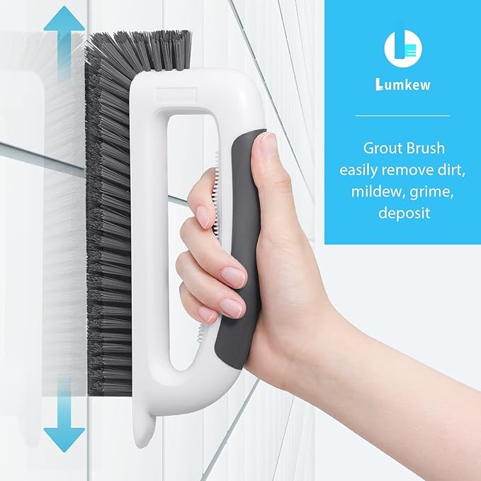 Grout Cleaning Brush, V Shape Stiff Grout Cleaner Brush