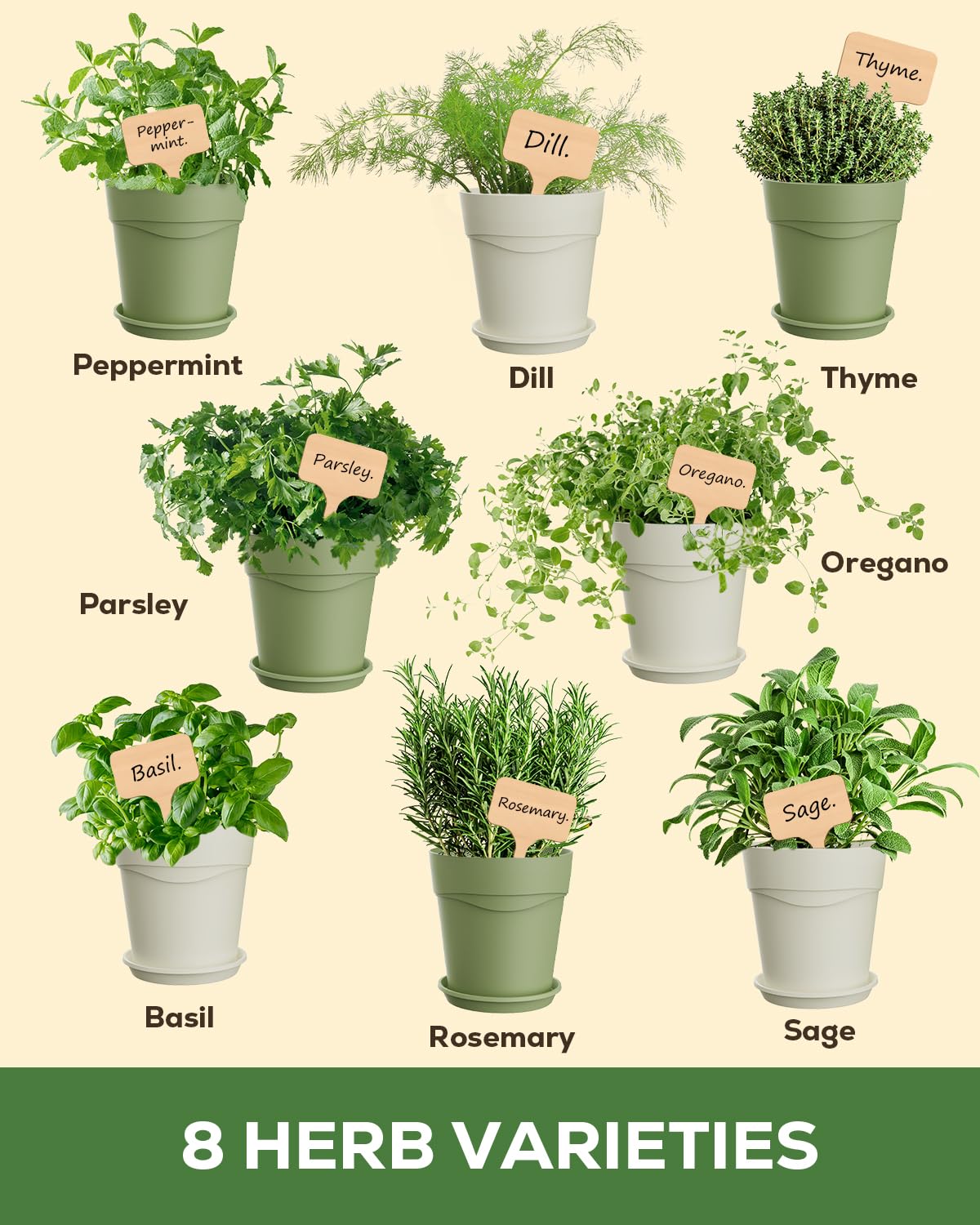 8 Herb Garden Kit - Perfect Gifts for Women