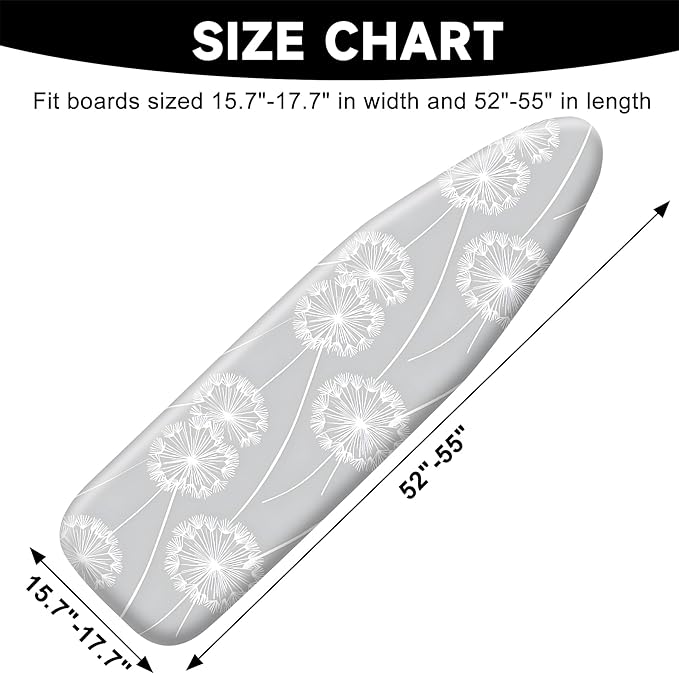 Quick Install Ironing Board Cover 17" x 55" Ironing Board Cover