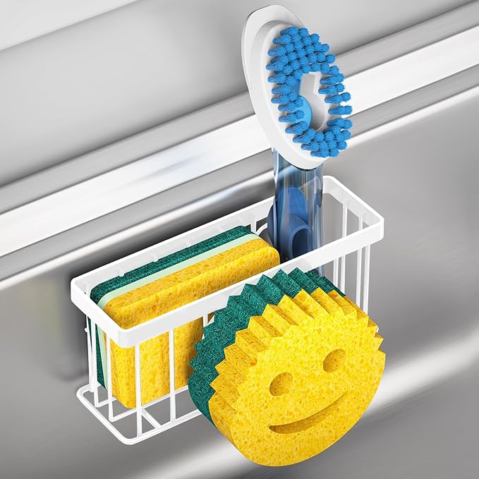 Sponge Holder Smiley Face, Sink Caddy, Kitchen Organizer