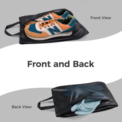pack all Shoe Bag for Travel, Water-Resistant Shoe Pouch for Gym, Odor-Resistant Soccer Cleats Bag for Sport (Dual Pocket Version)