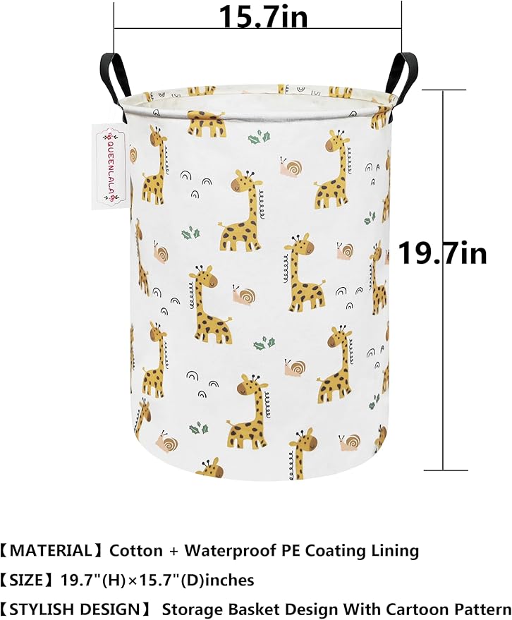 QUEENLALA Large Storage Basket, Laundry Hamper/Bathroom/Home Decor/Collapsible