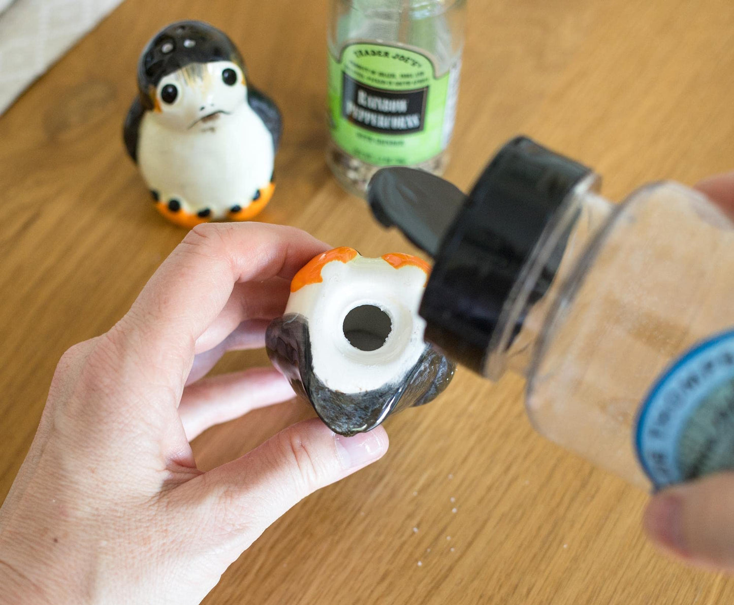 Star Wars Porgs Salt & Pepper Shaker Set | Official Star Wars Collectible Kitchenware | Ceramic Shakers Feature 2 Adorable Porgs