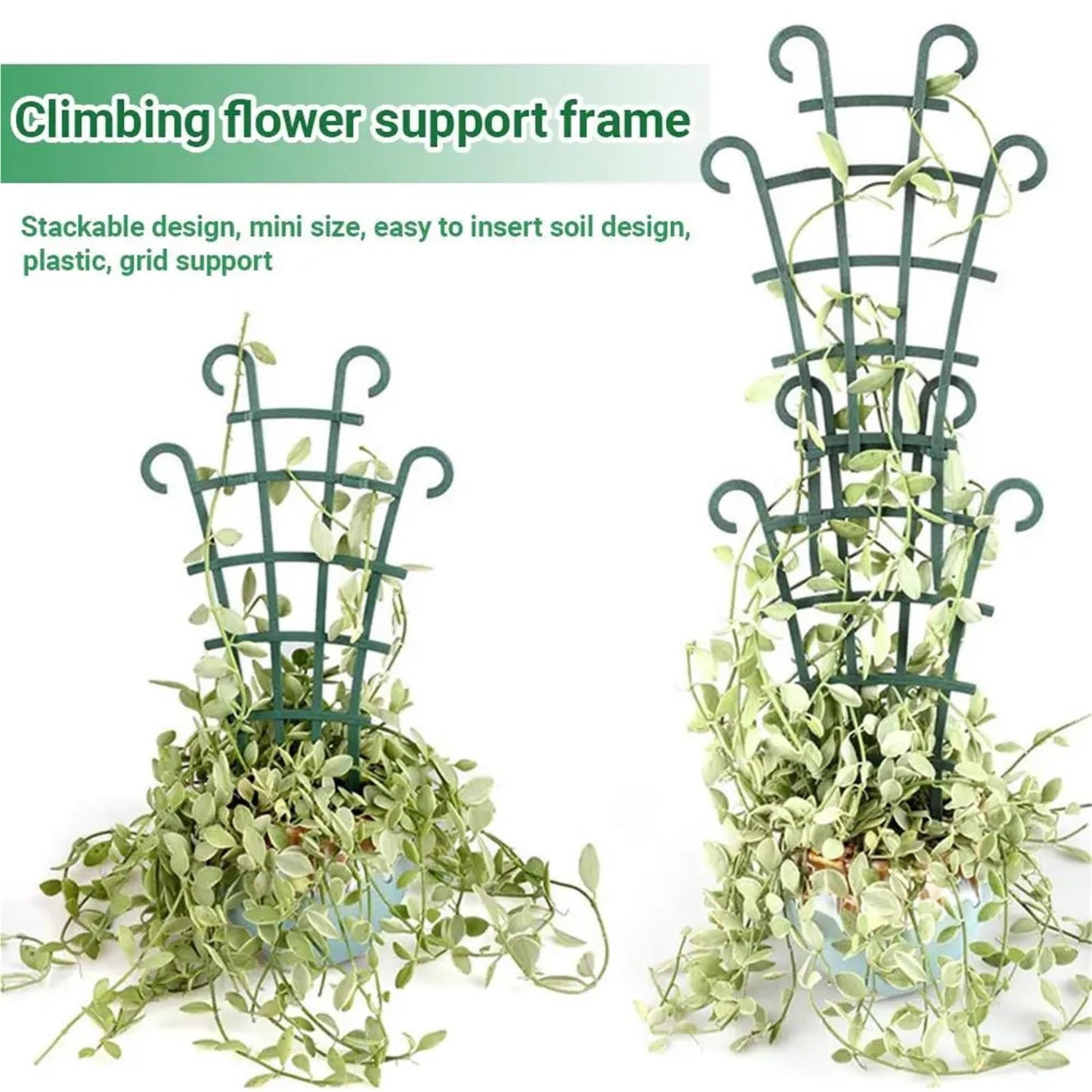 Garden Climbing Trellis - Reusable Support Stake for Indoor & Outdoor Potted Plants