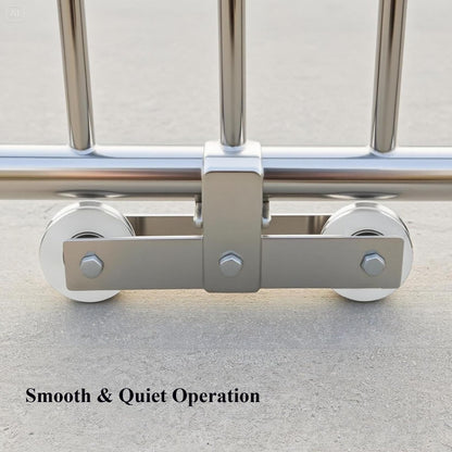 Sliding Gate Wheel Stainless Steel V Groove Wheel Heavy Duty Conveyor Rollers Industrial Caster Ball Bearing Pulley Rolling Gate Hardware Kit for Garage Door Machinery