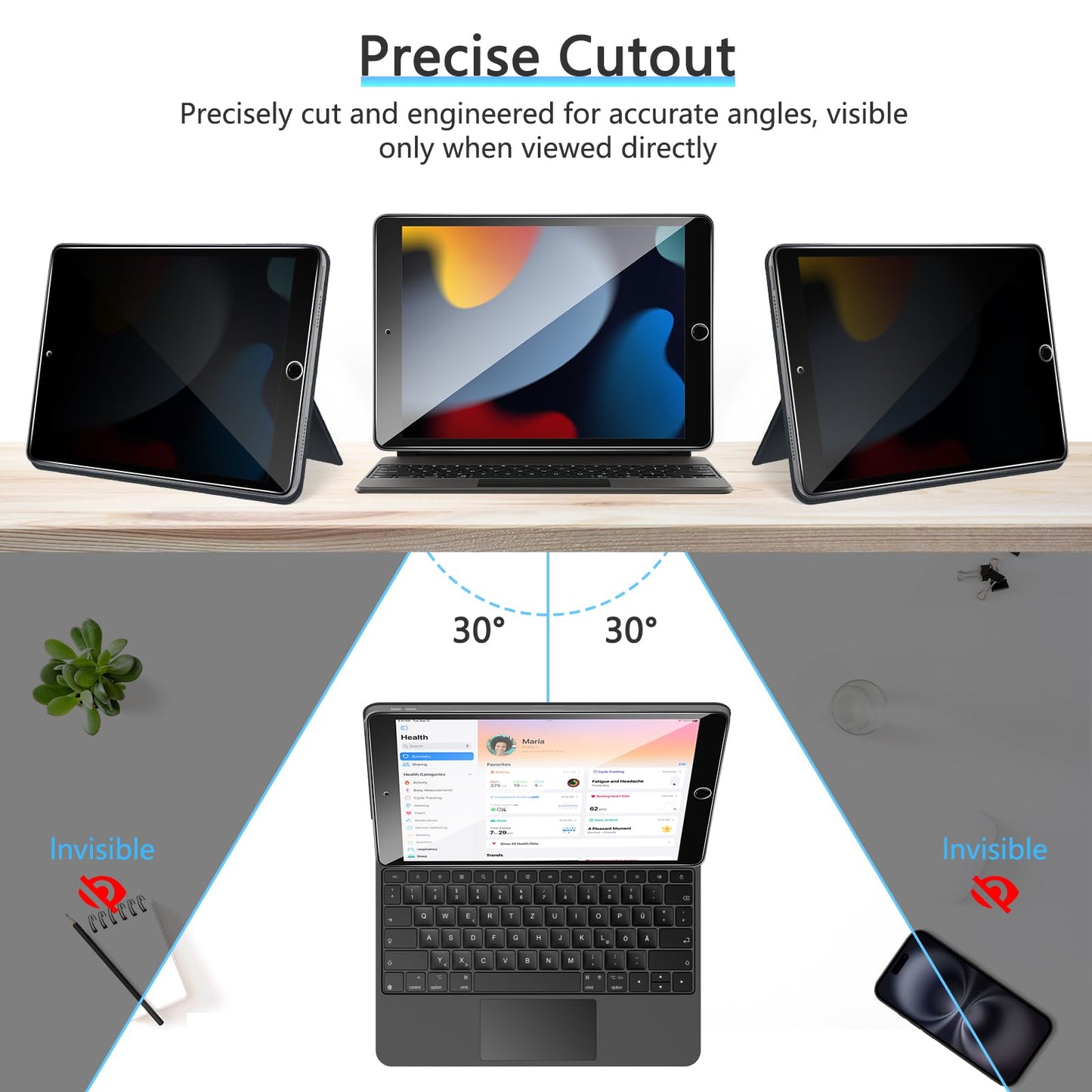 OMOTON Screen Protector for iPad Air 5th 4th Generation (Air 5/4, 10.9 Inch, 2022/2020) iPad Pro 11 Inch (2022/2021/2020/2019) Tablet - Tempered Glass, Case Friendly, Apple Pencil Compatible, 2 Pack