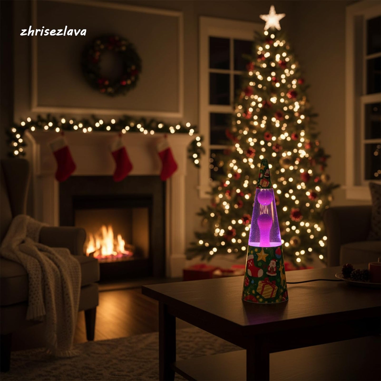 16inch Purple Liquid Motion Lamp, Flowing Relaxation Dynamic Lighting, Home Decor Serenity Entertainment Lamp, Meditation Night Light Home Decor, Gift for Adults and Children, Christmas Base.jzt