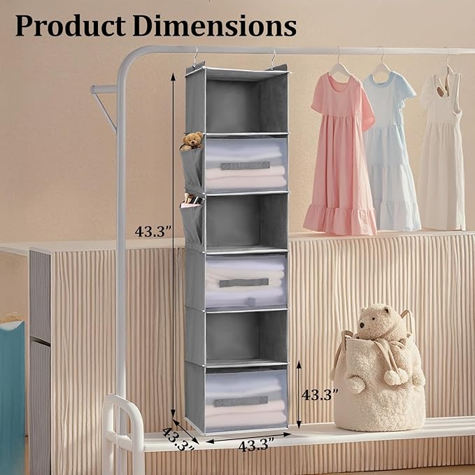 6-Tier Hanging Closet Organizer
