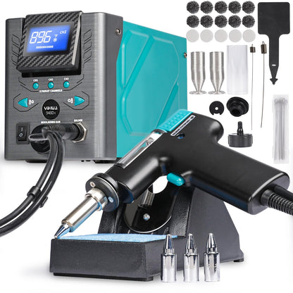 YIHUA 948D-I Desoldering Station 110W High Performance ESD-Safe with Temperature Control 716-896°F Adjustable, 3 Pre-set Channels, °C/°F Conversion, Auto Stand-by, Sleep Mode
