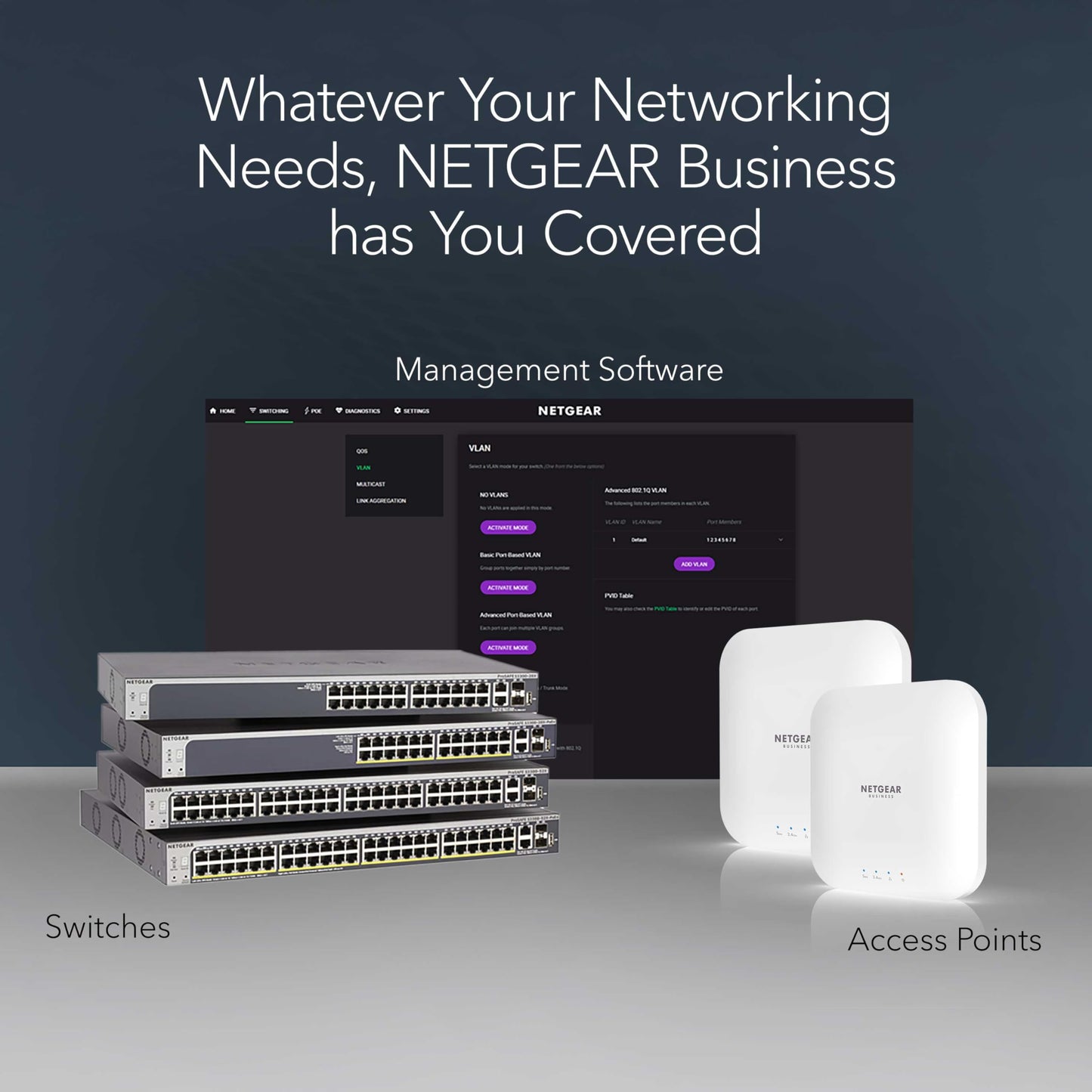 NETGEAR 8-Port Gigabit Ethernet Smart Switch (GS108T) - Managed, with 1 x PD Port, Optional Insight Cloud Management, Desktop or Wall Mount, Silent Operation, and Limited Lifetime Protection