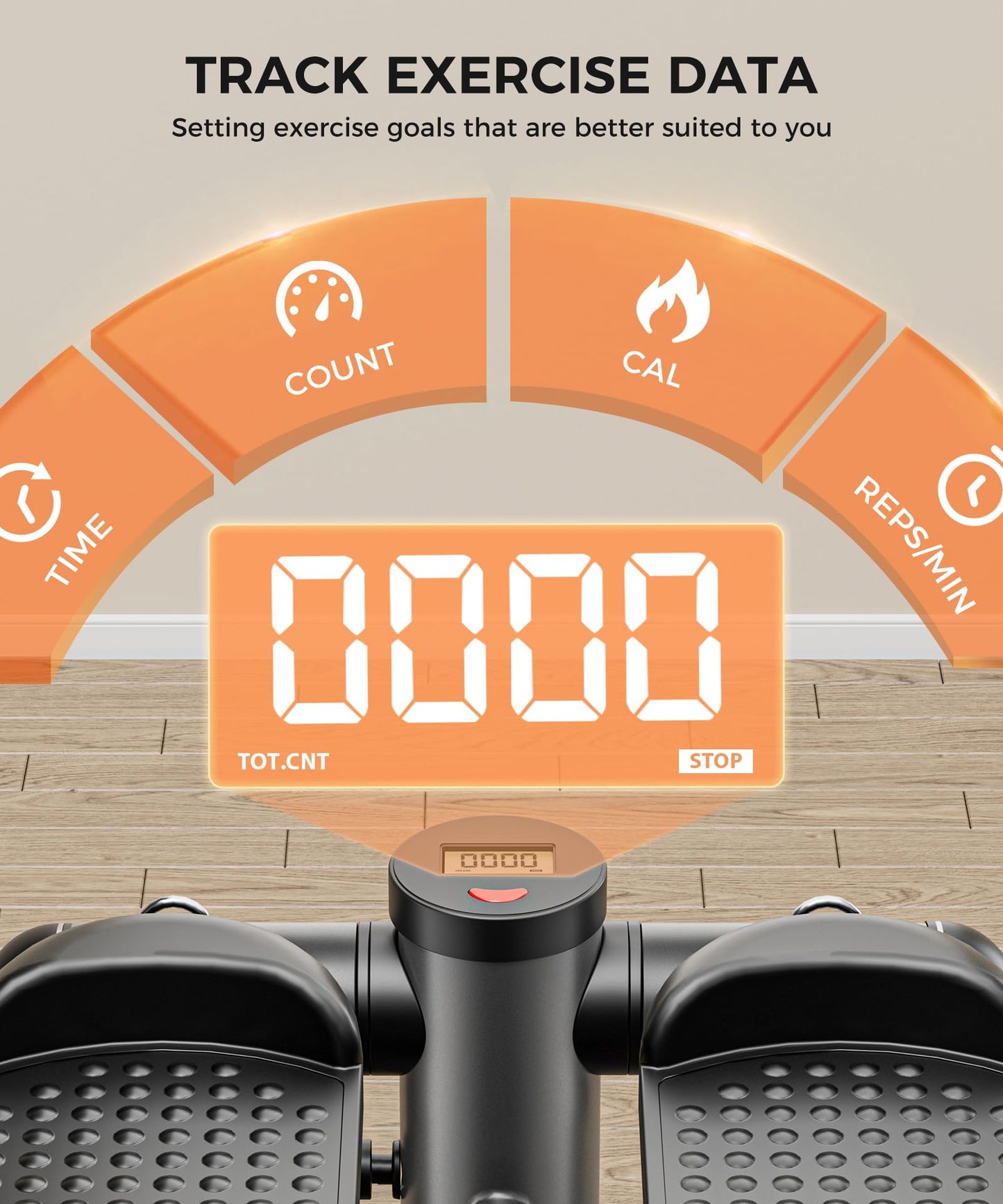 Steppers for Exercise at Home,Mini Stepper with Exercise Equipment for Home Workouts,Hydraulic Fitness Stair Stepper