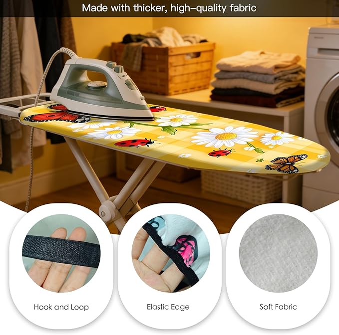 Nuxovilar Ironing Board Cover Needle Cotton 15x54 Inches | Ironing Board Cover