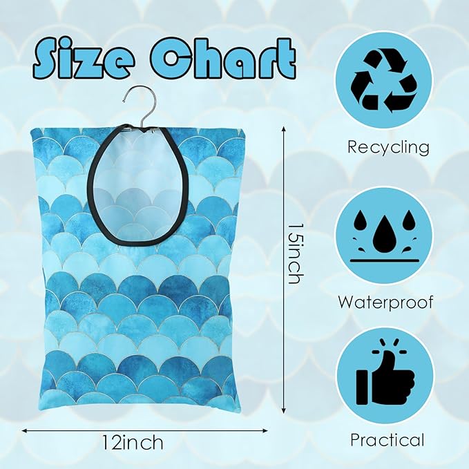 YLOLUL 2 Pcs Summer Clothes Pin Bag