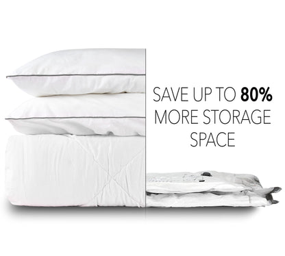 SpaceAid Jumbo Vacuum Storage Bags, Space Saver Sealer Compression Bags for Comforters, Blankets, Pillows, Bedding, Clothes (X-Large 3 Pack)