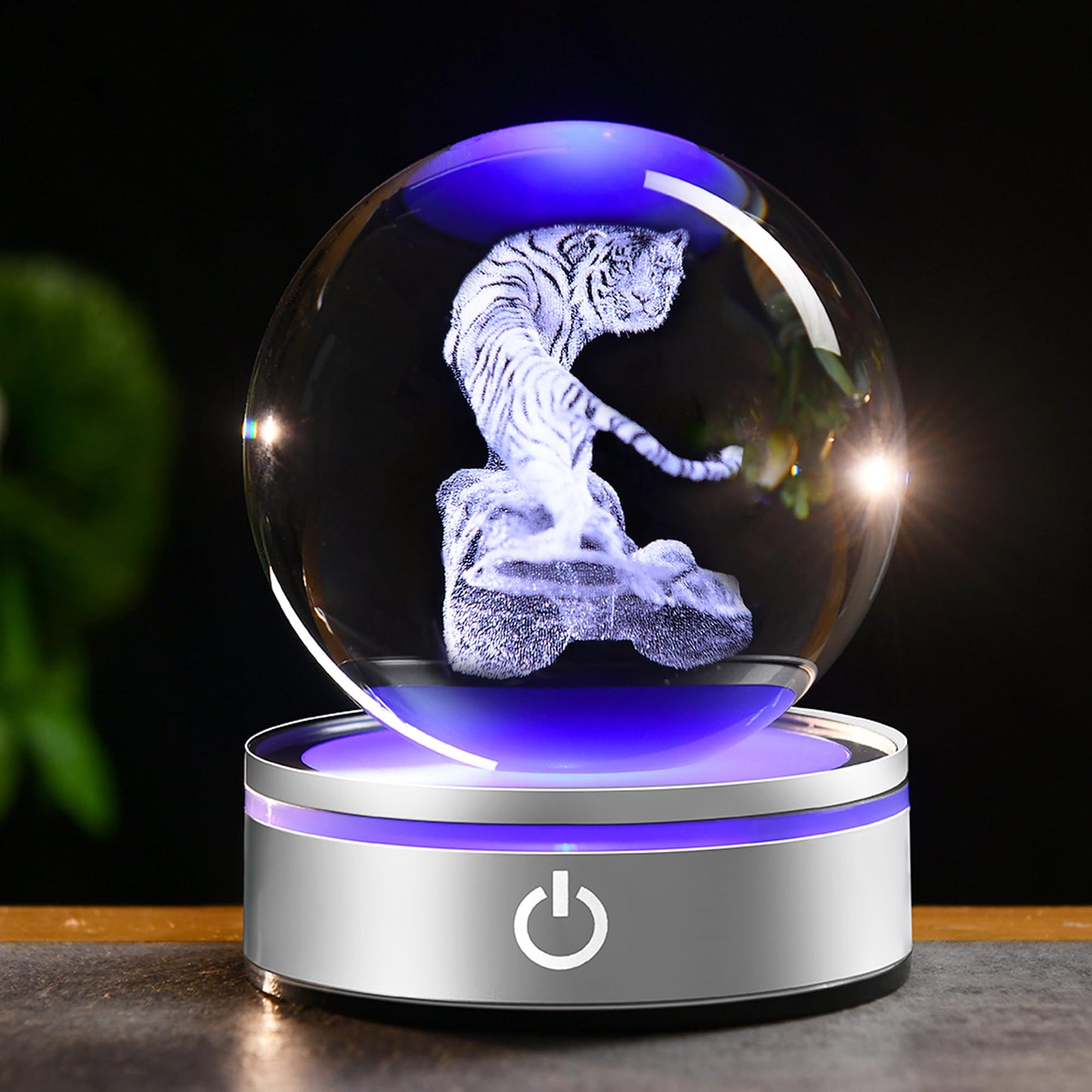 IFOLAINA Tiger Lovers Gifts for Men Women 3D Crystal Ball