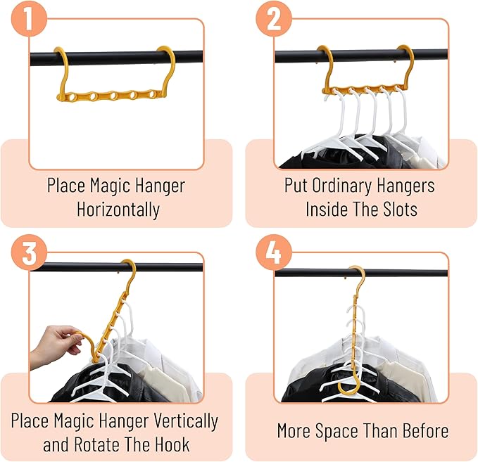 Mr. Pen- Space Saving Hangers for Clothes, Autumn Colors, Plastic Multi Clothes