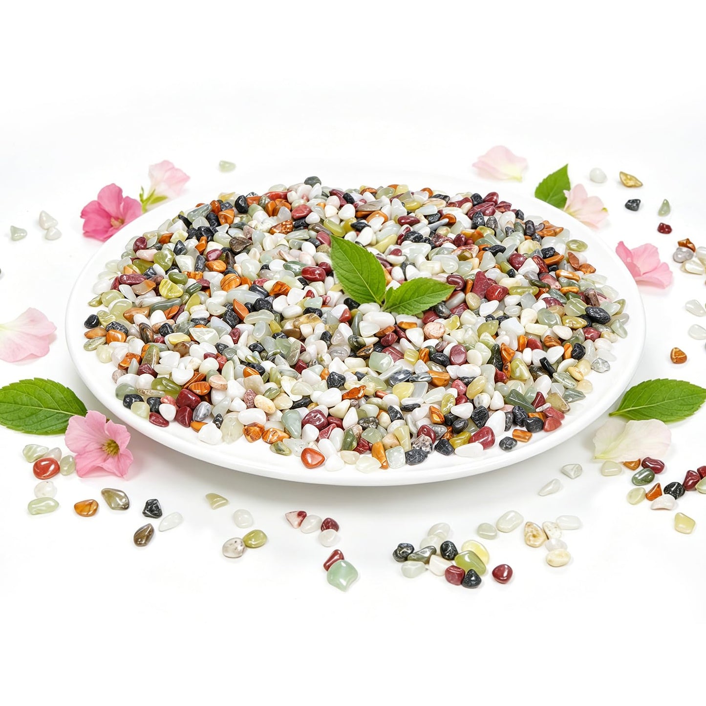 10 lbs Succulent Rocks,3/8 Inch Colorful Pebbles,Small Pebbles for Plants,Suitable for Vases, Cactus Potted Plants, Fish Tanks,Fountain