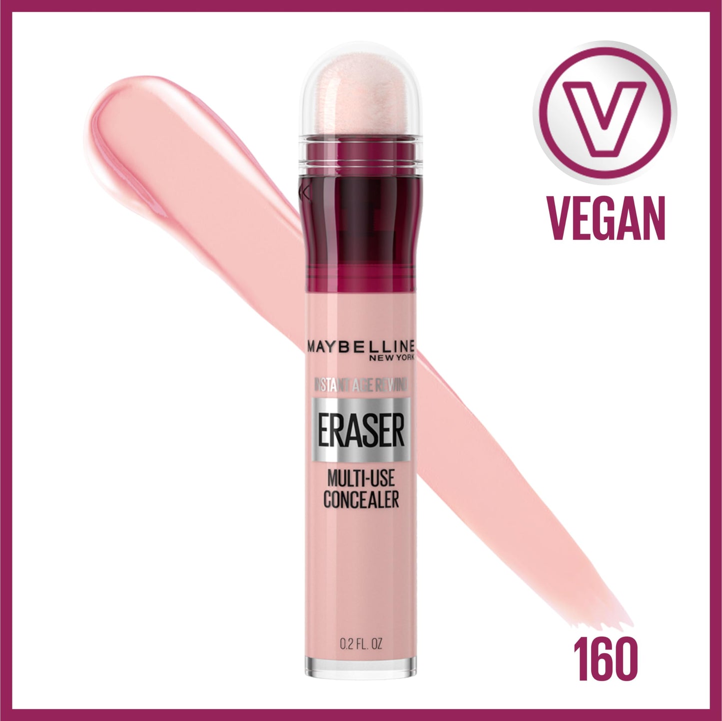 Maybelline New York Instant Age Rewind Eraser Dark Circles Treatment Concealer - 2 Fluid oz - Shade 160 - Brightener