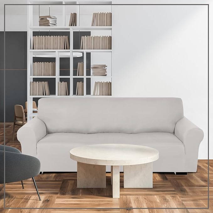 Peryiter 2 Pcs Sofa Covers Couch and Loveseat Covers Set Stretch Sofa Slipcover