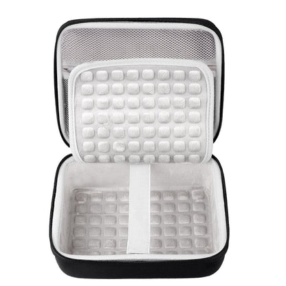 BOVKE Protective Case for Seagate Expansion Desktop, WD Elements/WD My Book Desktop External Hard Drive HDD, USB 3.0 4TB 6TB 8TB 10TB 12TB, Zipper Pocket for USB Cable Power Adapter USB Hub, Black