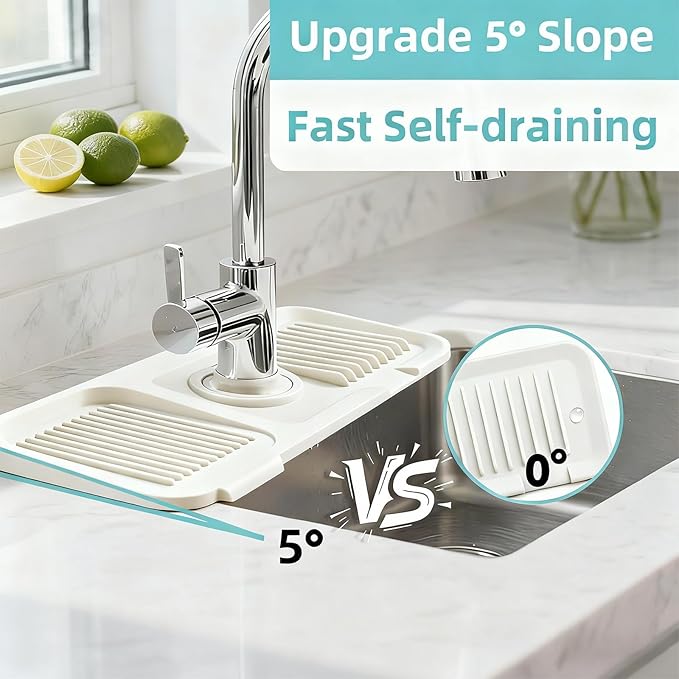 24 Inch Longer Faucet Mat, kitchen sink splash guard-Kitchen Sink Faucet Mat