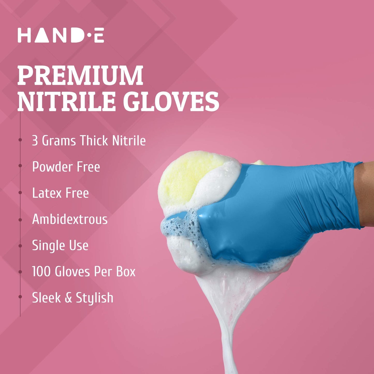 Disposable Nitrile Gloves Large Pack of 200 Latex Free Medical Examination Gloves Food Grade Kitchen Gloves Powder Free