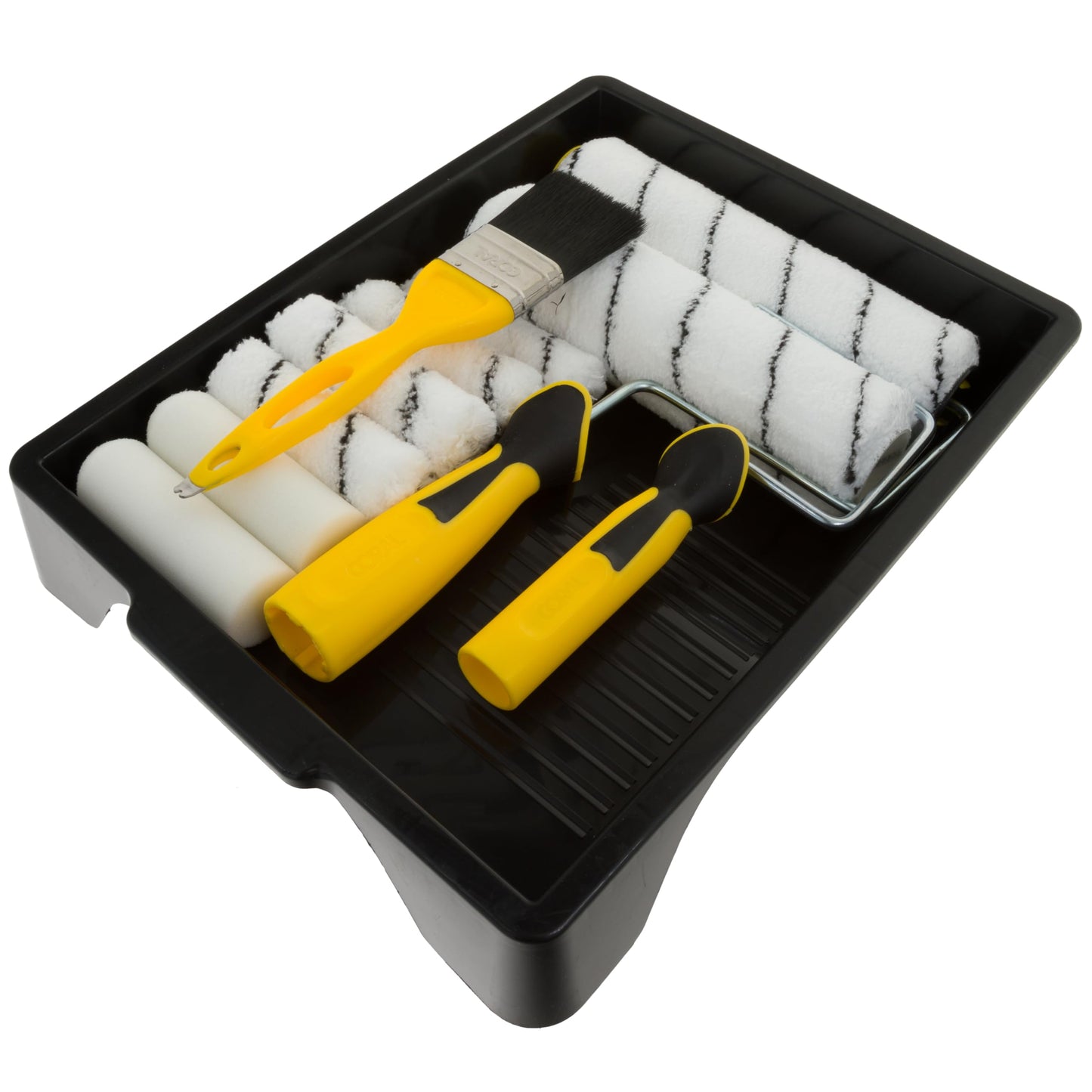 Coral 10501 Easy Coater Paint Kit with Headlock and Mini Roller Frame and Hybrid Brush 12 Piece Pack Set