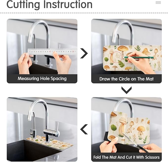Kitchen Sink Splash Guard 2 PCS 30 Inch Sink Faucet Mat Splash Guard
