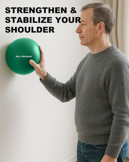 Trideer Exercise Balls Physical Therapy, 9 Inch Pilates Ball Between Knees for Physical Therapy, Mini Exercise Ball - Yoga Ball, Small Workout Balls for Core Strength and Back Support