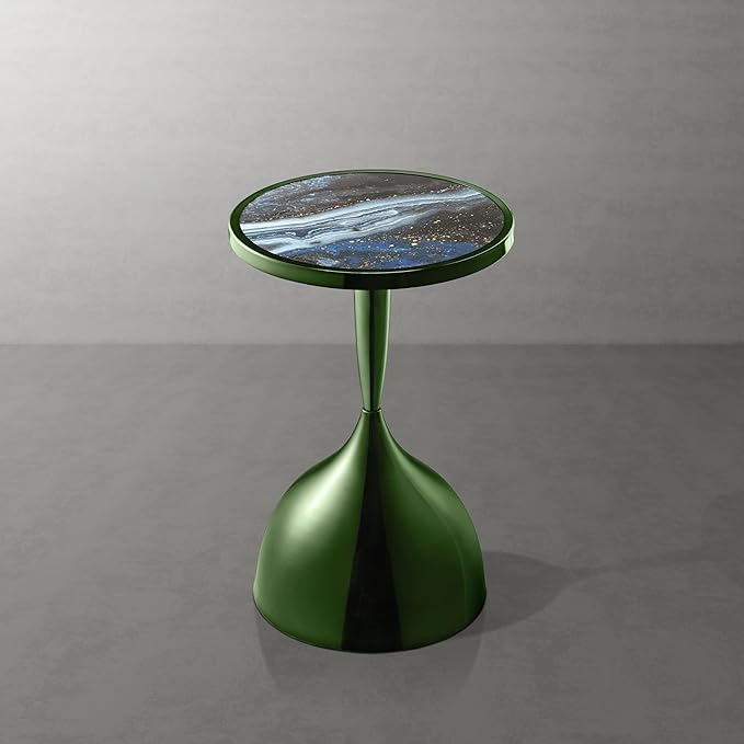 Homes: Inside + Out Halric Modern 24" Tall Round End Table