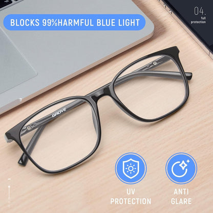 Ultralight Blue Light Glasses for Women - up to 99% Protection Computer Glasses for All Day Comfort - Anti UV Glare & Eyestrain