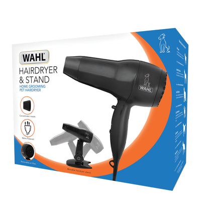 Wahl Hairdryer with Stand, Pet Dryer, Hair Dryers for Dogs, Dryers with Hands Free Stand, Multi-position, Three Power Settings, Lightweight, Portable Grooming Blower