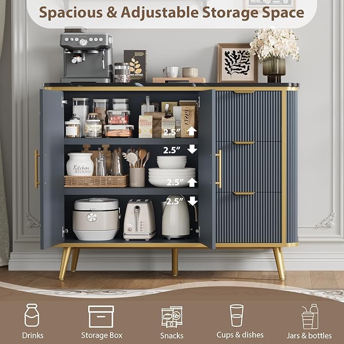 47.3" Modern Buffet Cabinet