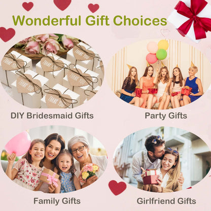 CIPIDI Travel Jewelry Case Bridesmaid Gifts Box,6 Pack Small Jewelry Box Mini Jewelry Organizer,PU Leather Portable Earring Storage Box for Women Girls Bridesmaid Proposal Gifts