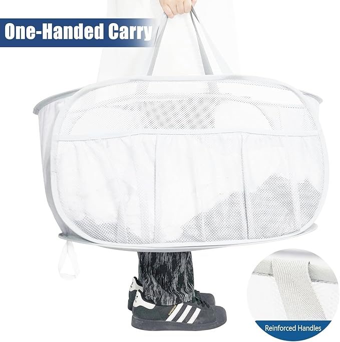 Collapsible Laundry Baskets, Upgrade Pop Up Laundry Hamper