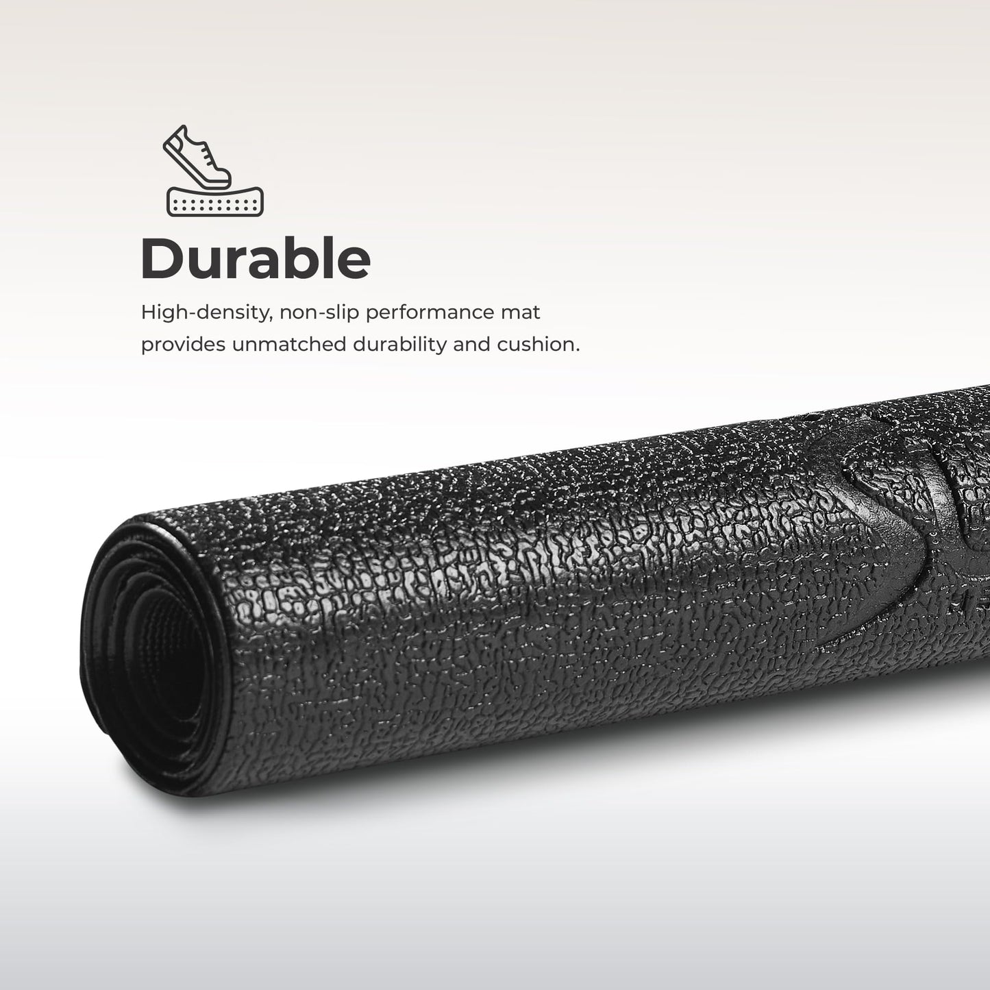 Sunny Health & Fitness Home Gym Mat Floor Protection Non Slip Foam Pad for Treadmill, Bike, Elliptical, Workout, Fitness & Exercise Equipment - Available in 4 Size Options