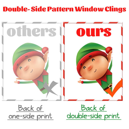 169 PCS Christmas Snowflake Window Cling Christmas Window Clings for Glass Windows Xmas Decorations