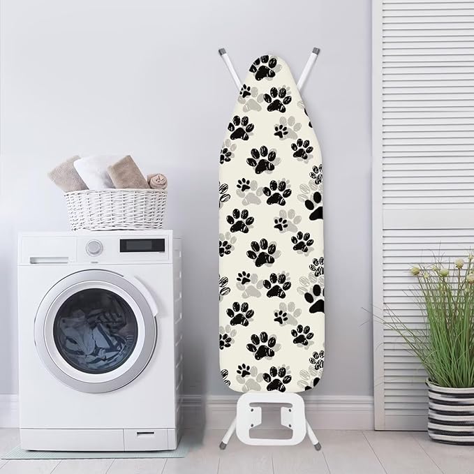 Pet Paw Ironing Board Cover and Pad Standard Size Padding Decorative Cover